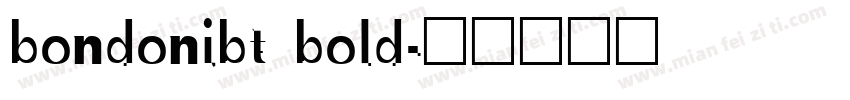 bondonibt bold字体转换